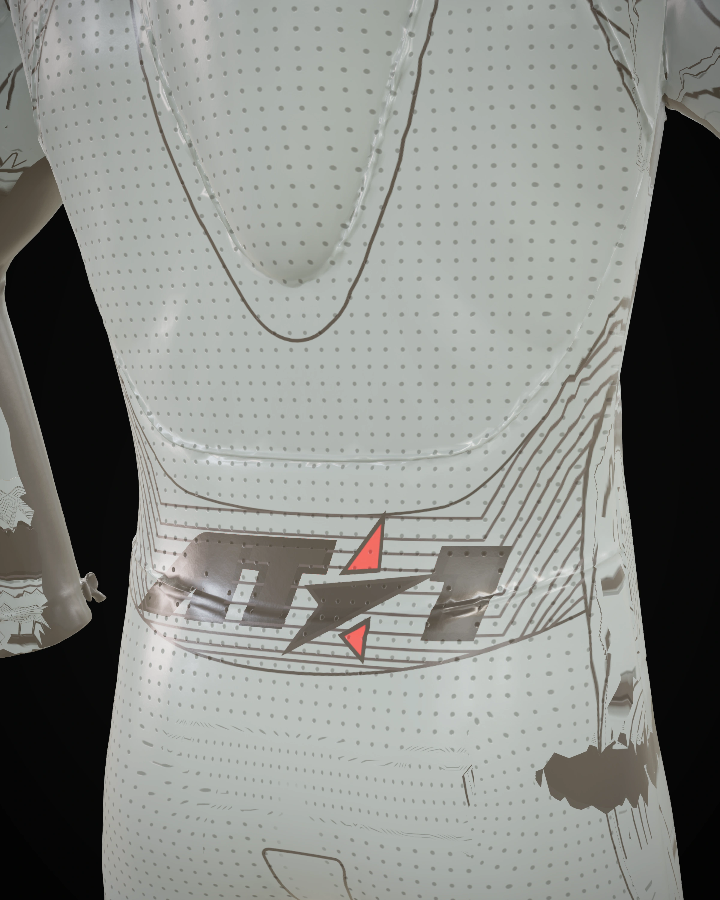Gunmetal — Shoulder detail