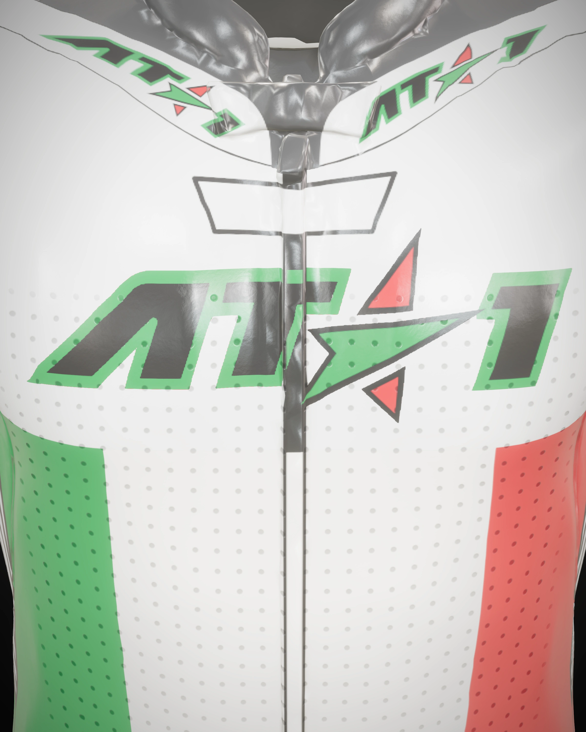 Italia Corsa — Collar & zip detail