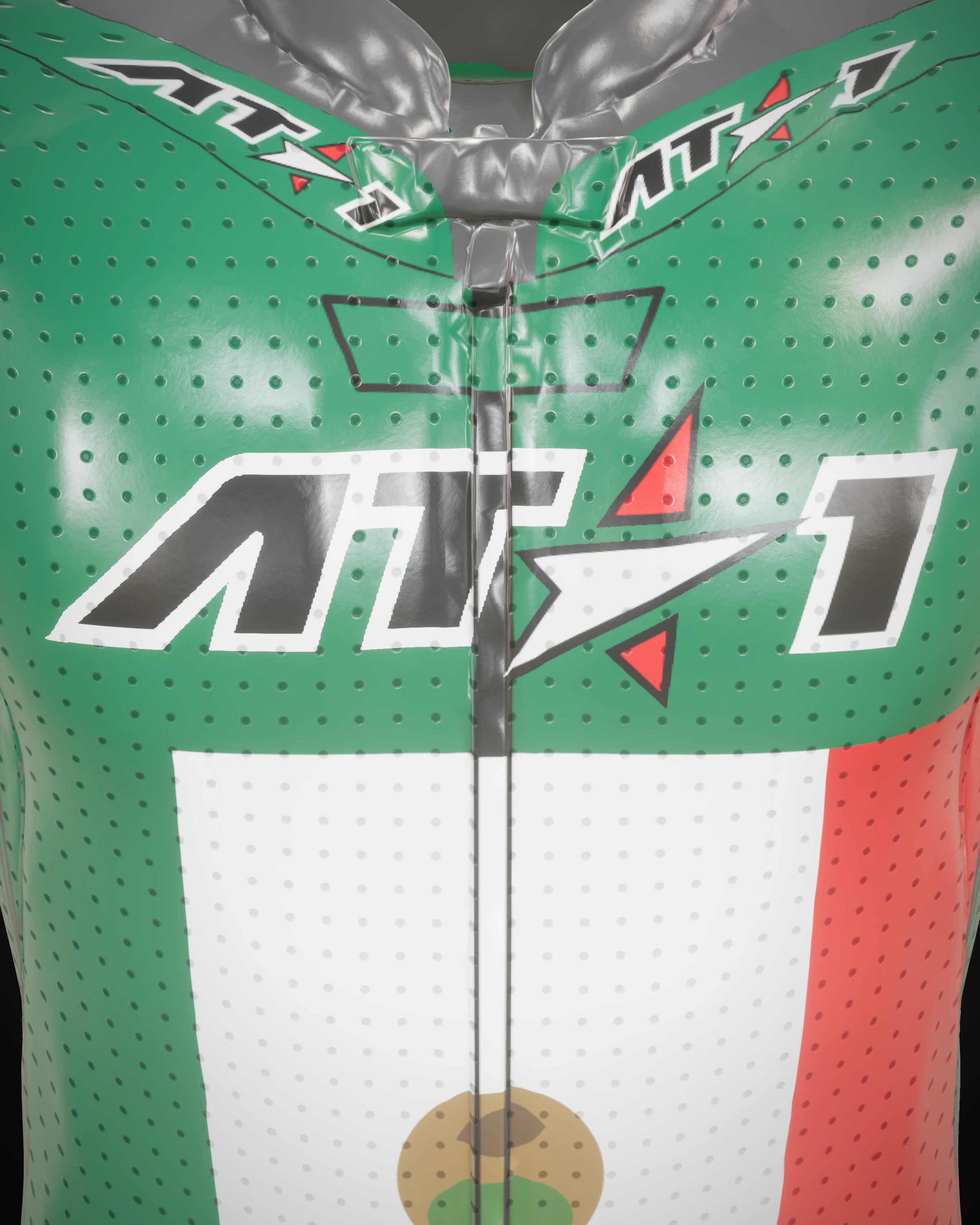 México — Collar & zip detail