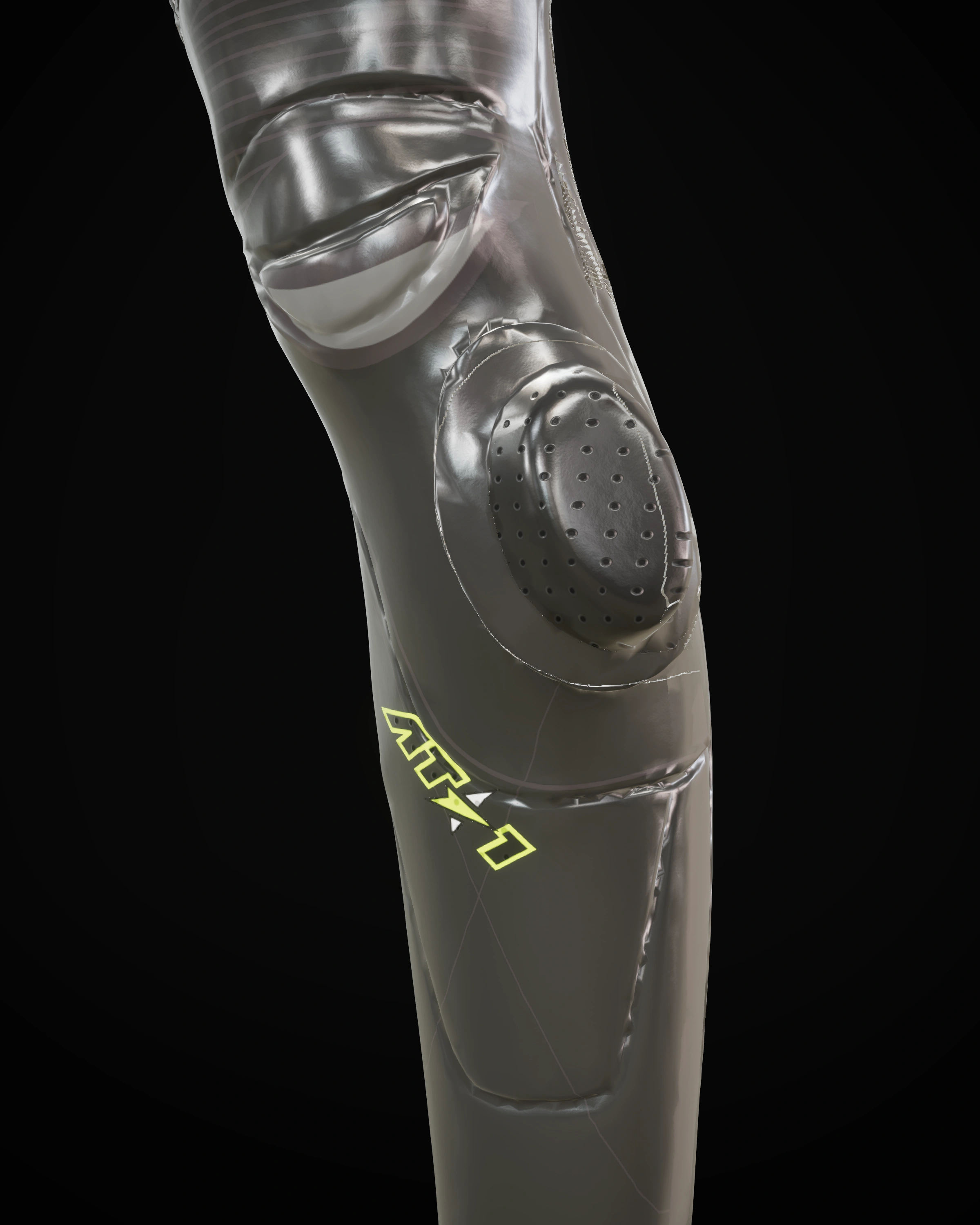 Neon Volt — Knee detail