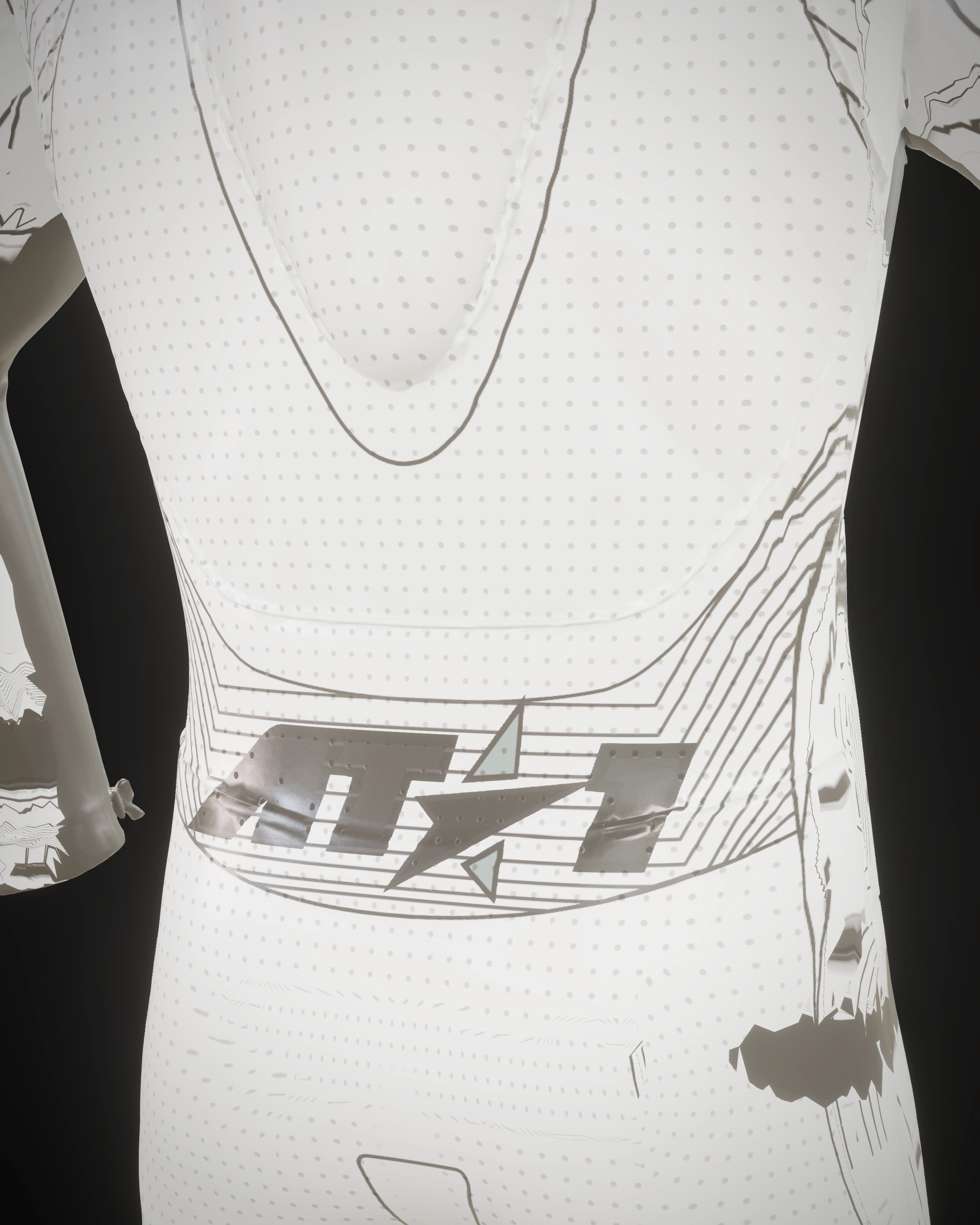 Pure White — Shoulder detail