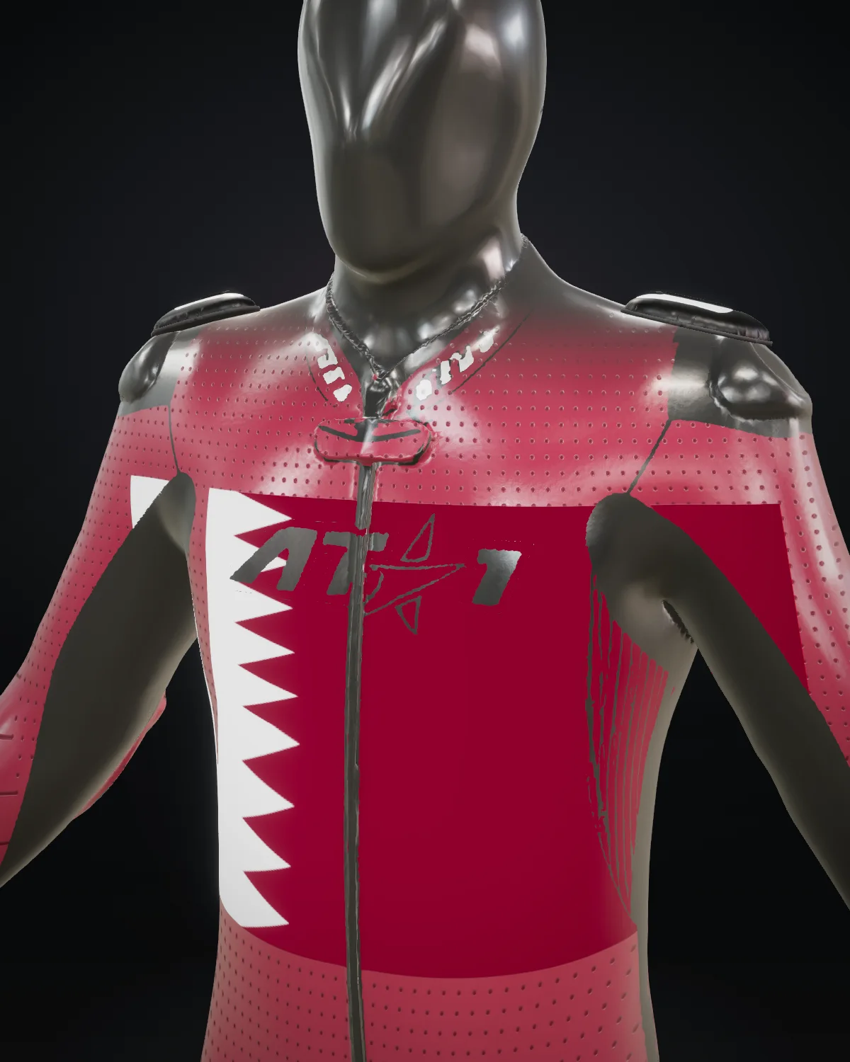 Qatar — Chest detail