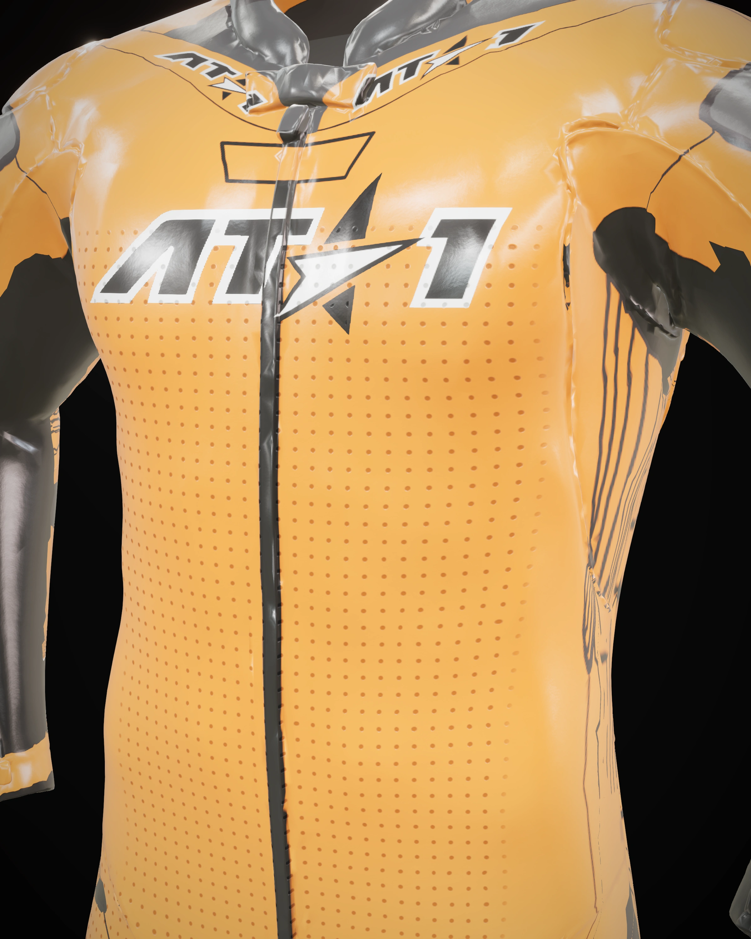 Solar Orange — Chest detail
