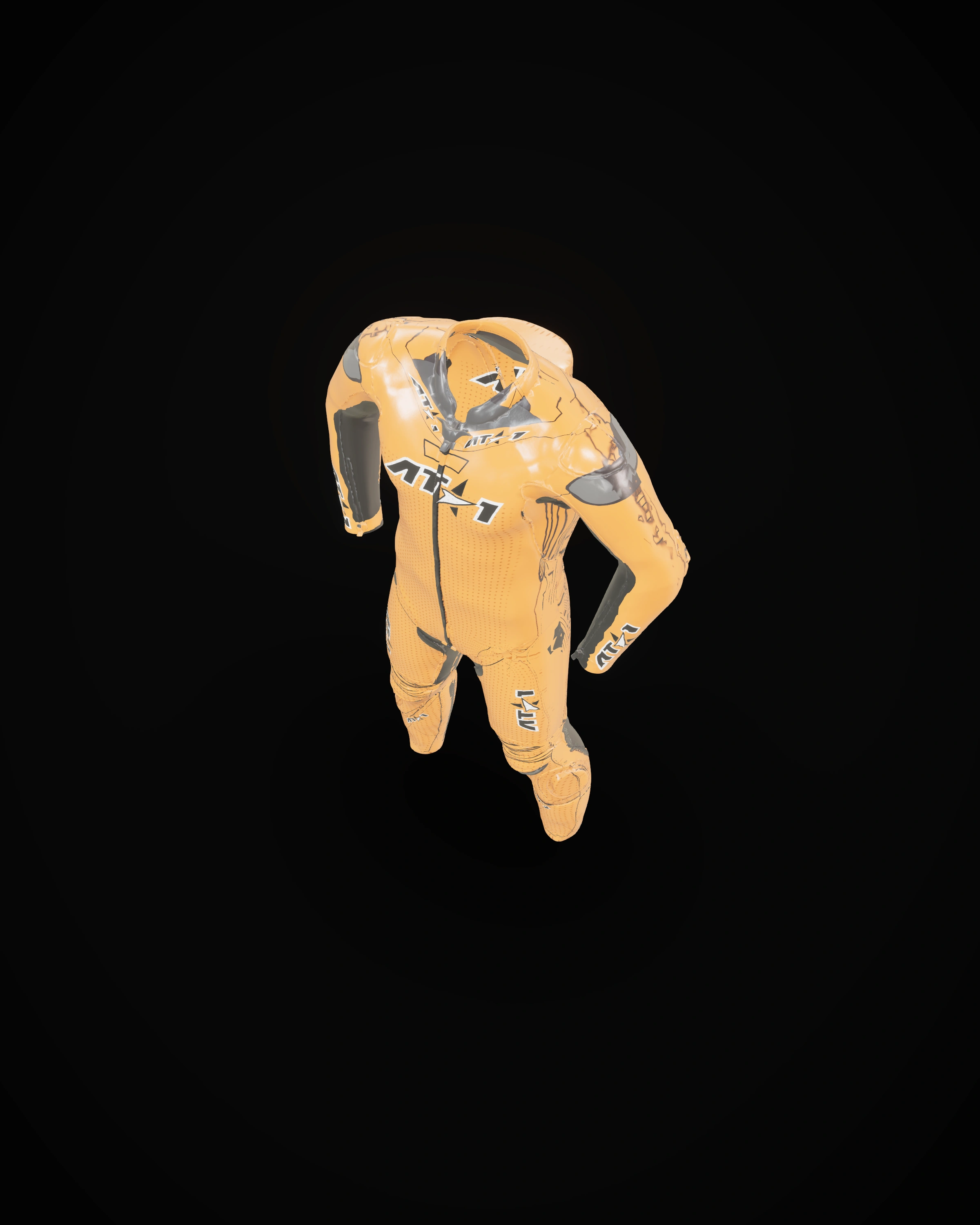 Solar Orange — Studio · high angle