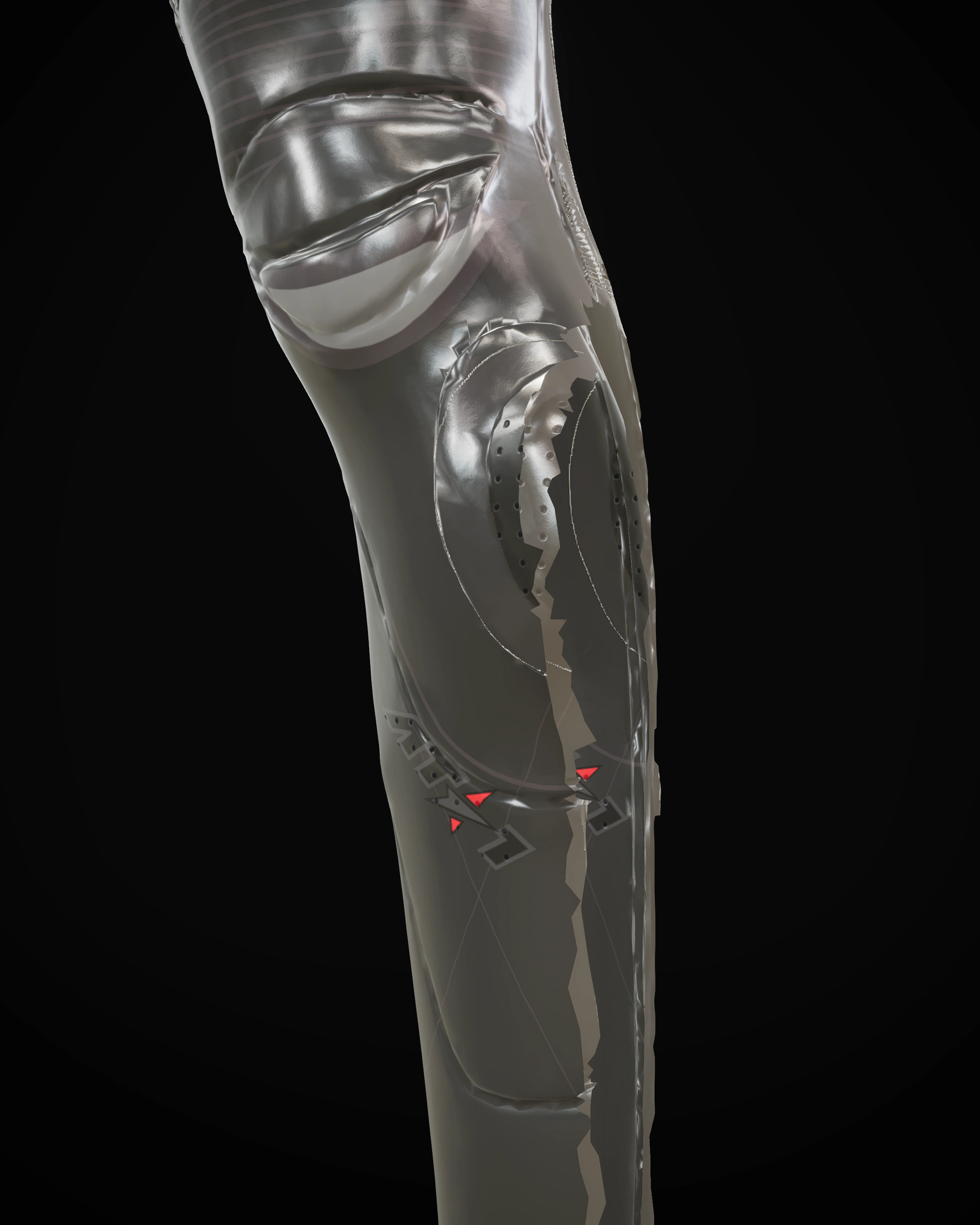 Stealth Blackout — Knee detail