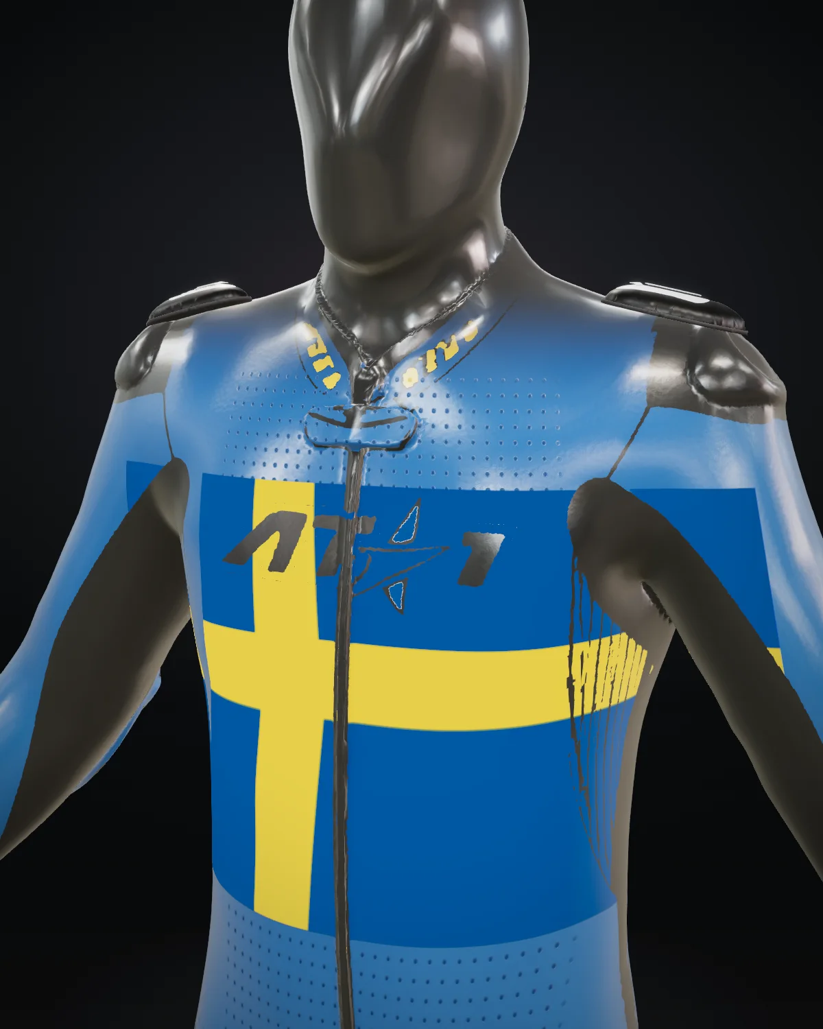 Sverige — Chest detail