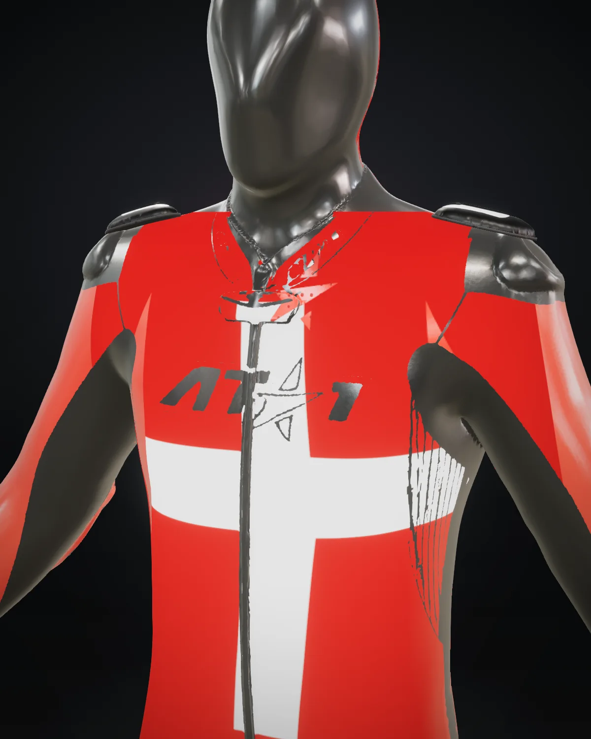Helvetia — Chest detail