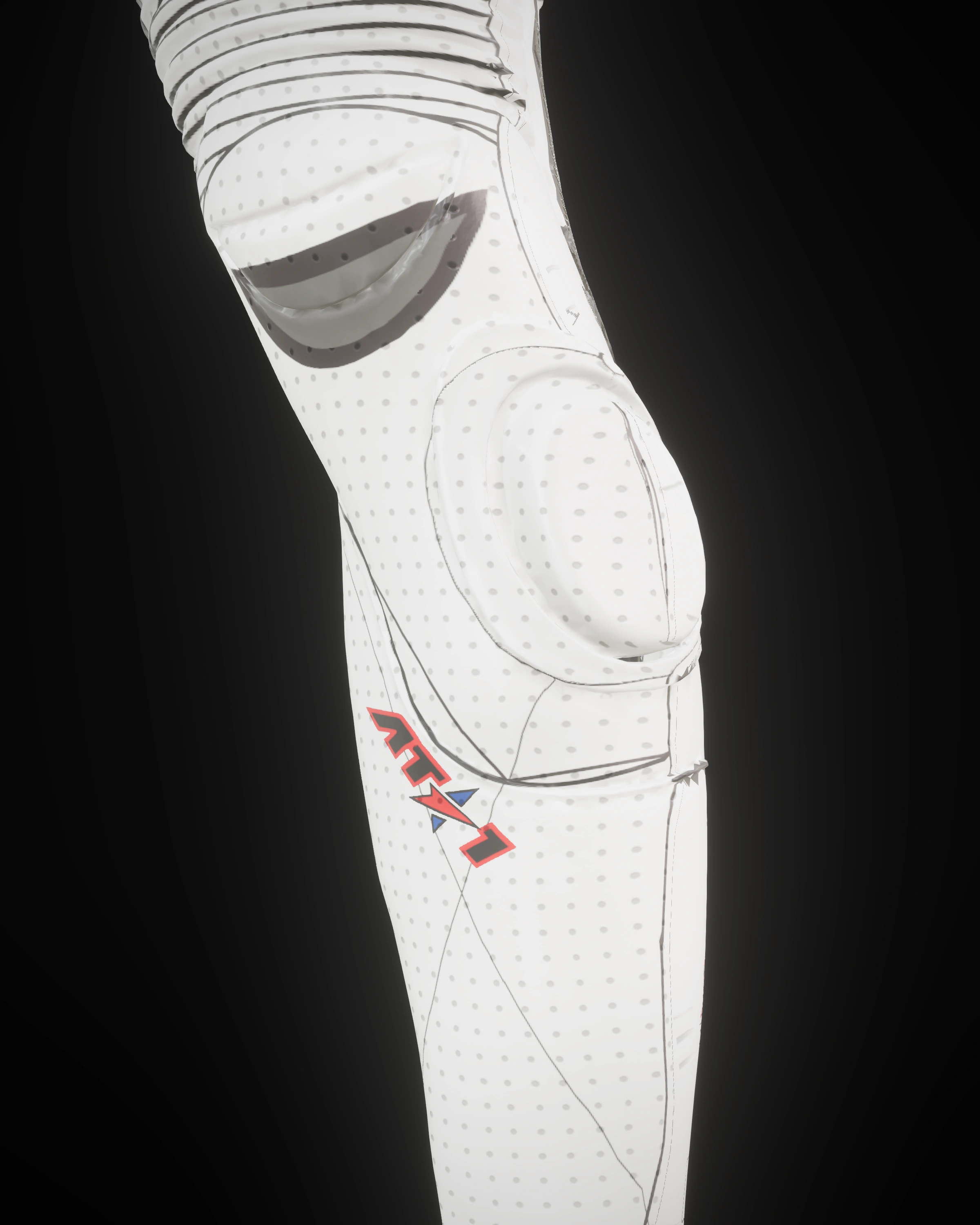 Track Day Starter — Collar & zip detail