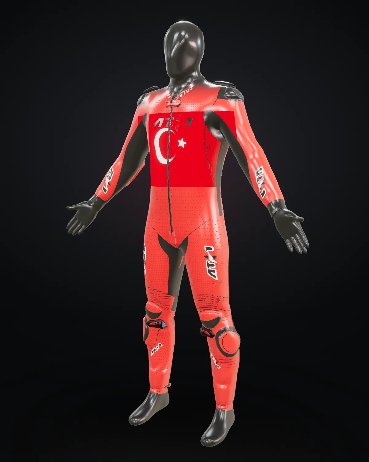 Türkiye custom motorcycle race suit