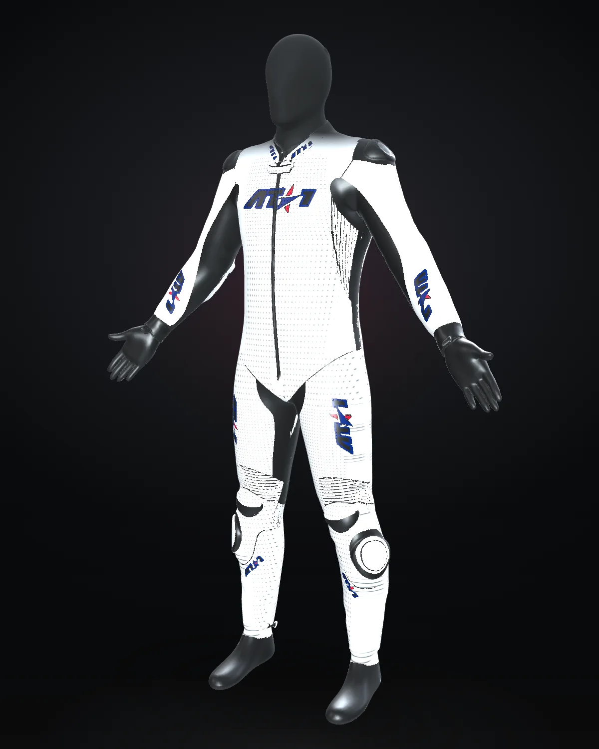 Union Jack custom motorcycle race suit