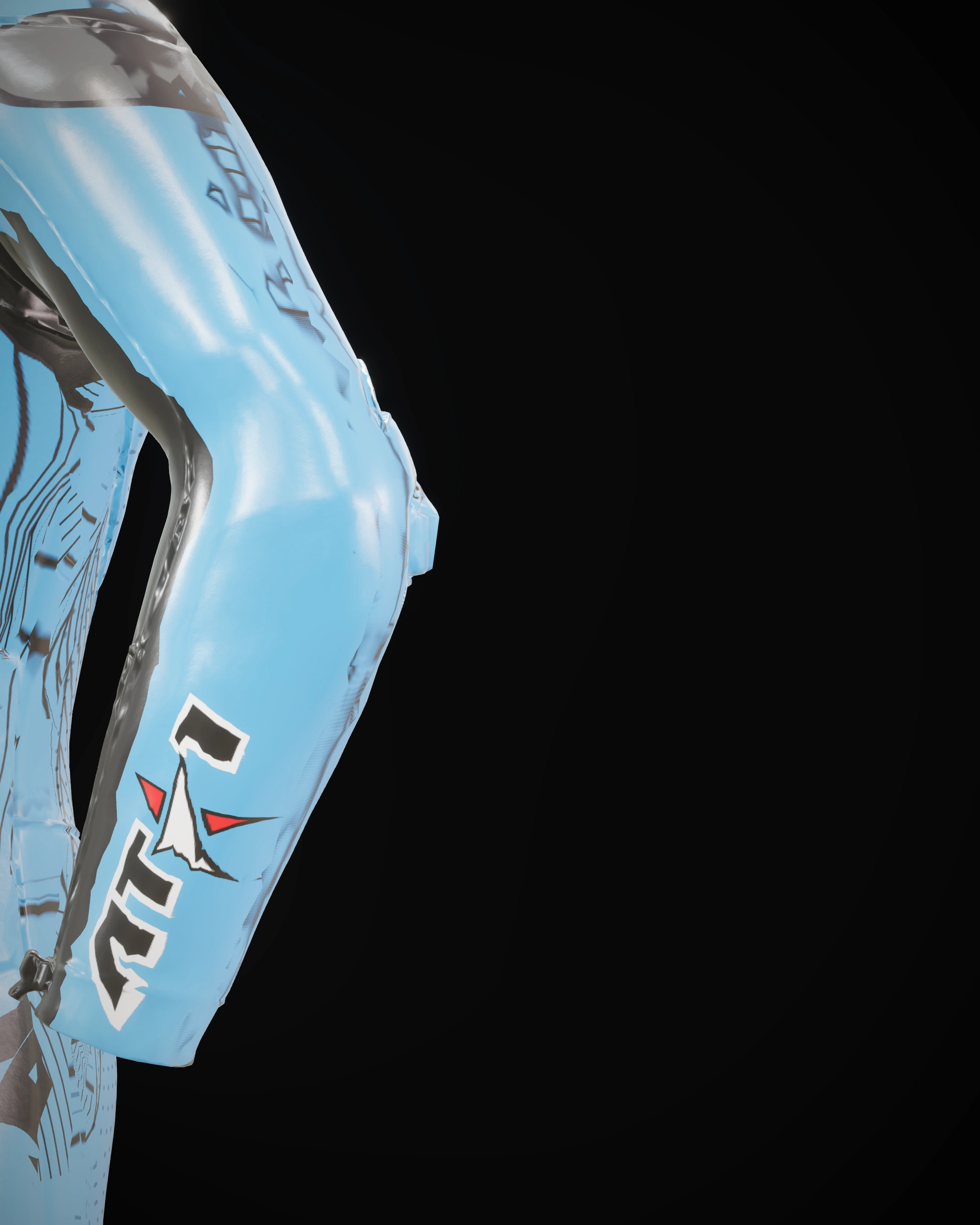 Velocity Blue — Knee detail
