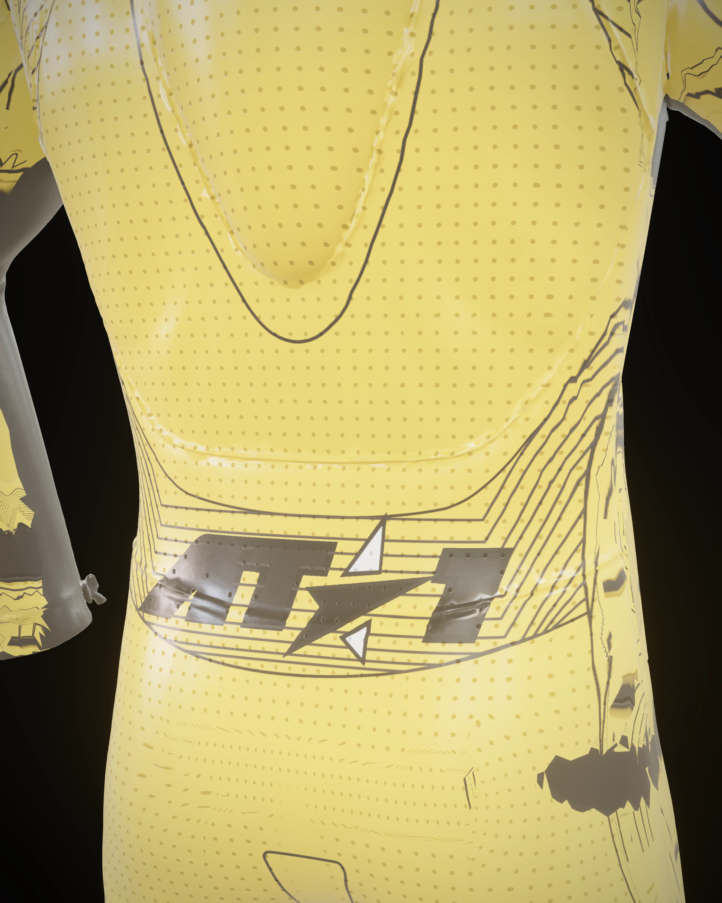 Velocity Yellow — Shoulder detail