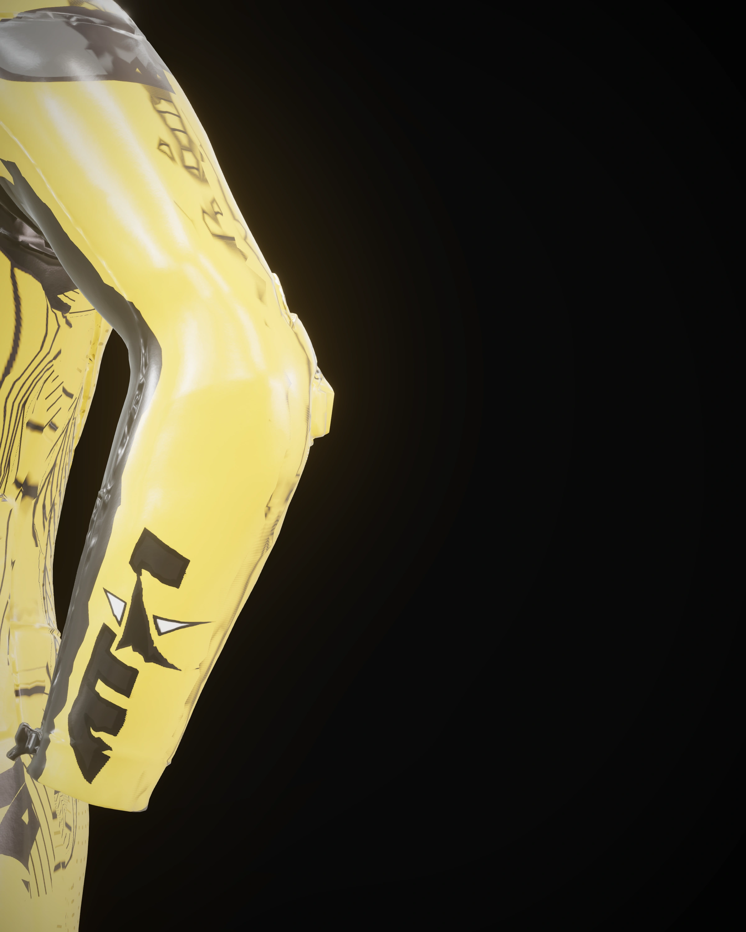 Velocity Yellow — Sleeve detail