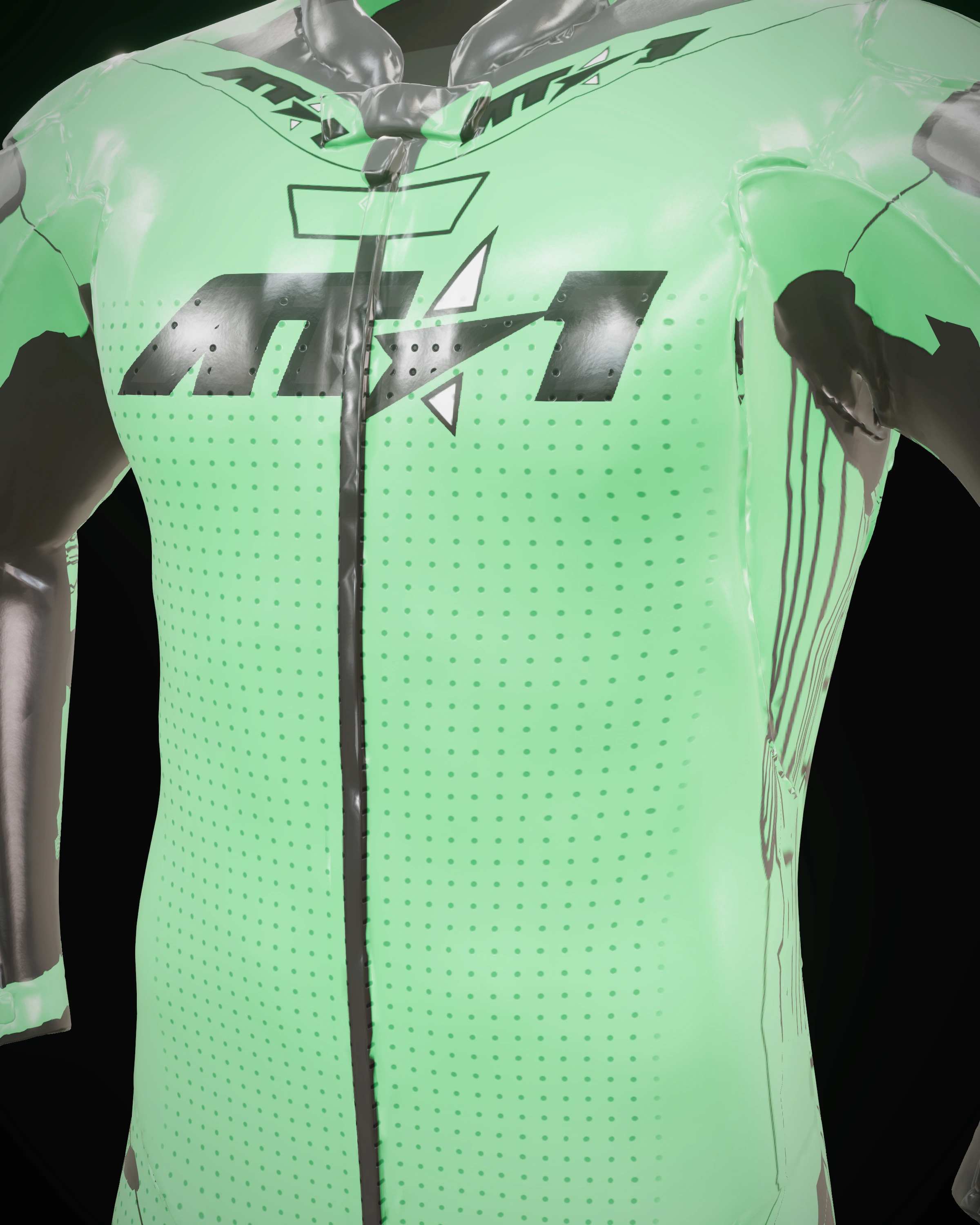 Venom Green — Chest detail