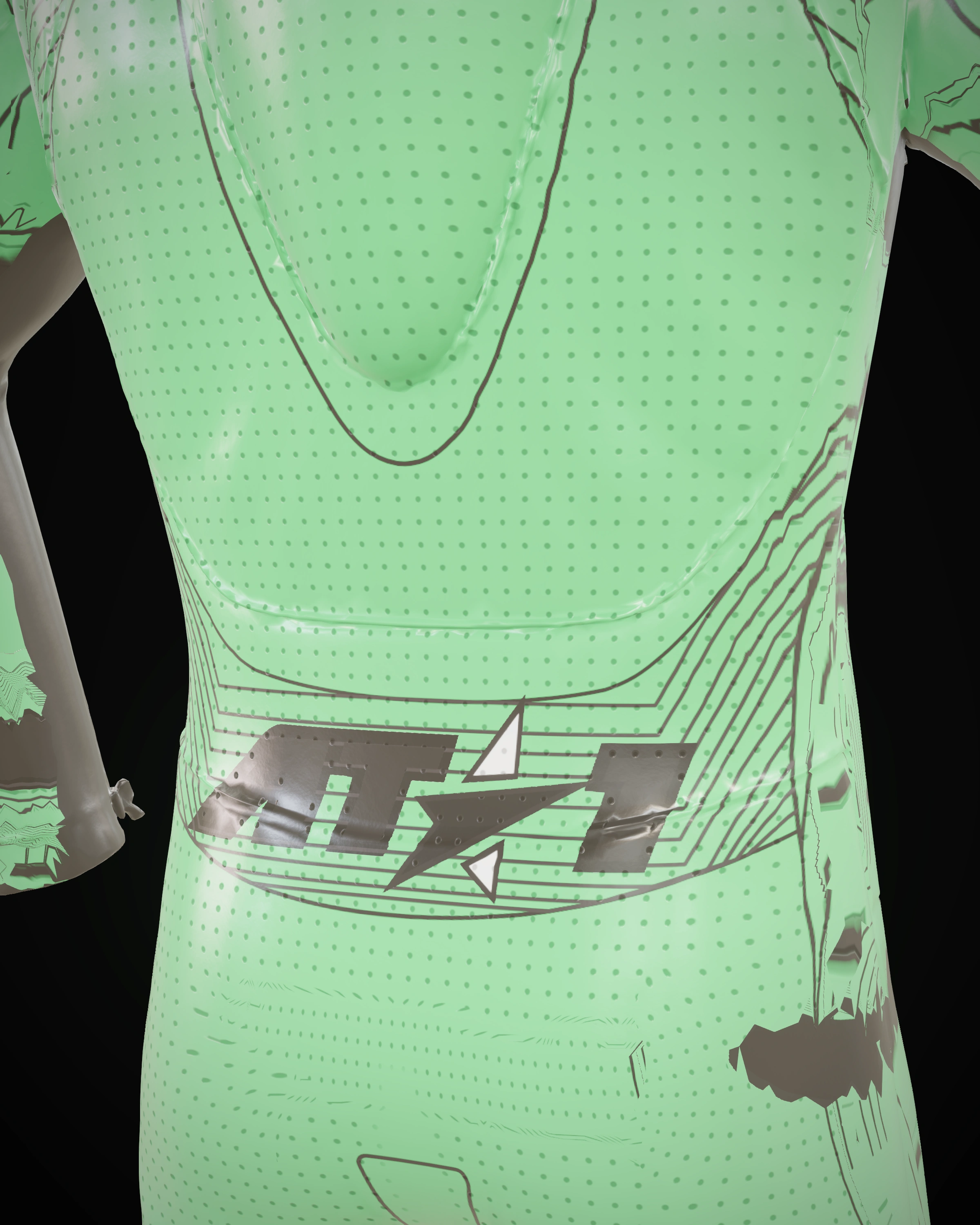 Venom Green — Shoulder detail