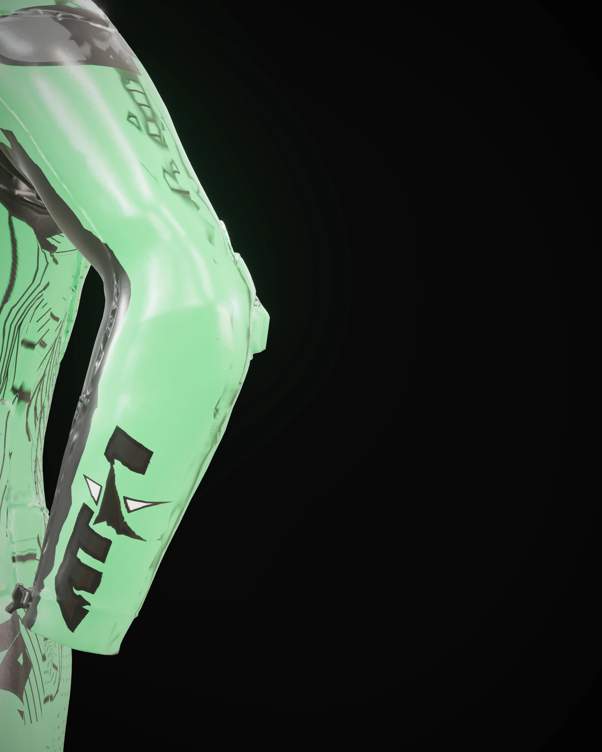 Venom Green — Sleeve detail