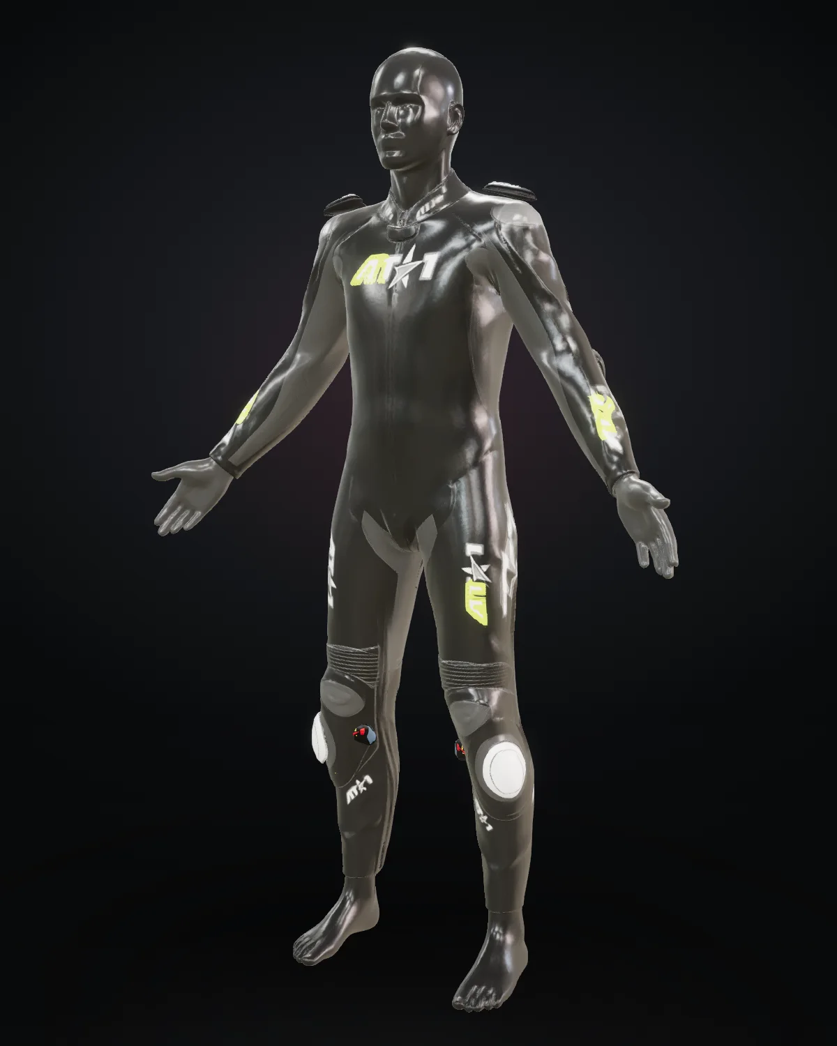 Volt Strike custom motorcycle race suit