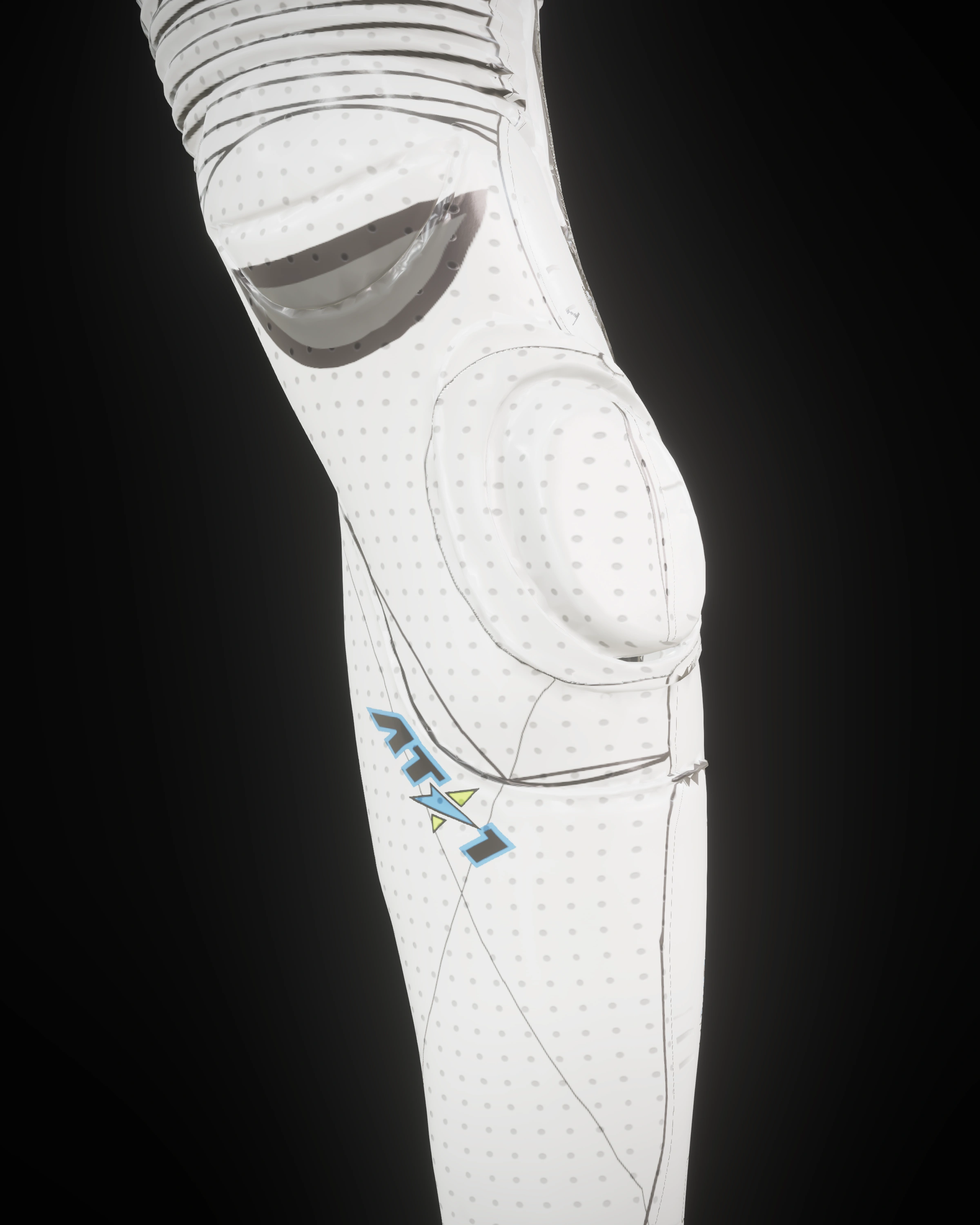 White Lightning — Knee detail
